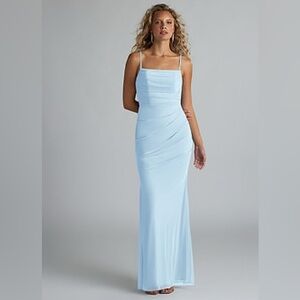 Azazie Teyana Sky Blue